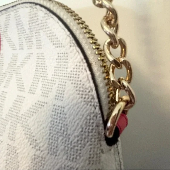 Michael Kors Cindy Striped Hibiscus Dome Crossbody Bag $198 NWT - Picture 7 of 12